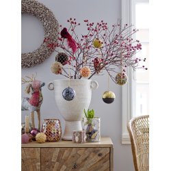 Bloomingville - Julekugle Milea Ornament, Multifarvet, Glas - pris for 1 stk.