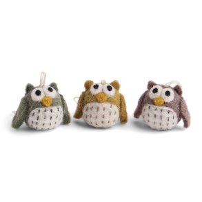 Gry & Sif - Mini Owls Burnt colors  st af 3