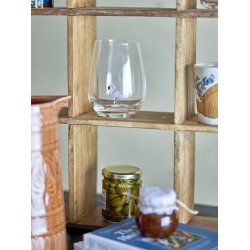 Bloomingville Misa Drikkeglas, Klar, Flamingo Glas