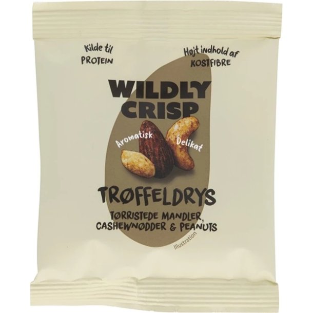 Wildly Crisp - Mix af t�rristede n�dder med tr�ffelkrydderi - 25g
