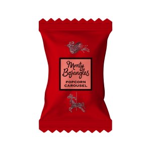 Monty Bojangles Popcorn Carousel Flow Wraps - 1 stk. ca 12 g.