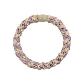 ByStr hrelastik  Multi Lilla/Guld glitter