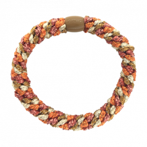  By Str Hrelastik - Multi Orange, Brown & Red Glitter