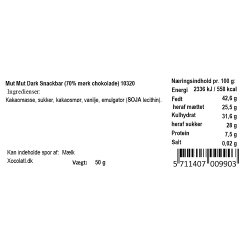 Xocolatl - Mut mut dark snackbar, 50g. 