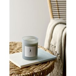 Bloomingville NO. 3 -Santal Fig Duftlys, Bl, Naturlig Voks