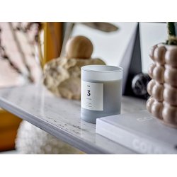 Bloomingville NO. 3 -Santal Fig Duftlys, Bl, Naturlig Voks