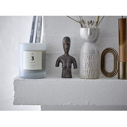 Bloomingville NO. 3 -Santal Fig Duftlys, Bl, Naturlig Voks