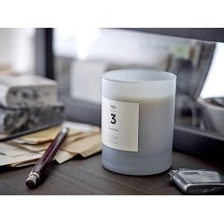 Bloomingville NO. 3 -Santal Fig Duftlys, Bl, Naturlig Voks