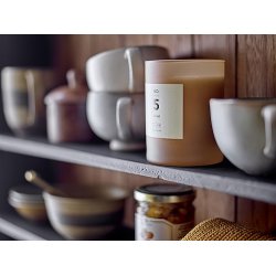 Bloomingville NO. 5 - Sea Salt Duftlys, Brun, Naturlig Voks