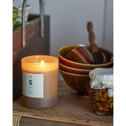 Bloomingville NO. 5 - Sea Salt Duftlys, Brun, Naturlig Voks