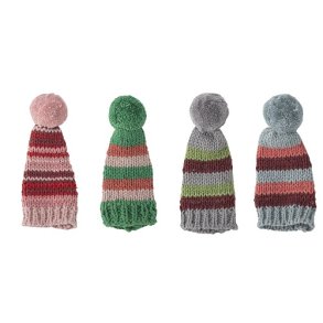 Bloomingville - Natale Deco Flaskehat, Rd, Bomuld, st af 4