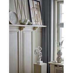 Bloomingville Nicola Vase, Sort, Stentj - 34 cm