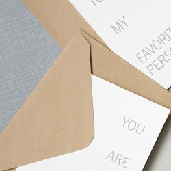 Monograph Notekort m. konvolut, Gr (3 stk)