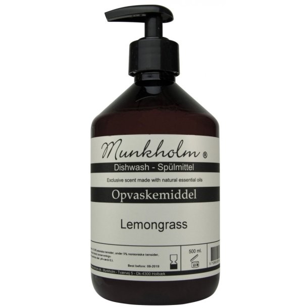 Munkholm - Opvaskemiddel, Lemongrass - 500 ml.
