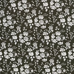 jenpude Organic Liberty Fabric - Capel, Army - ko lavendel og hrfr