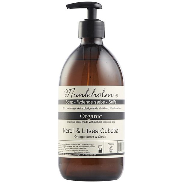 Munkholm Flydende S�be Neroli &amp; Litsea Cubeba 500ml