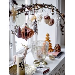 Bloomingville - Jylepynt i Marmor - Otilde Ornament, Natur,  3 variantet, 1 stk.