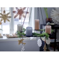 Bloomingville - Jylepynt i Marmor - Otilde Ornament, Natur,  3 variantet, 1 stk.