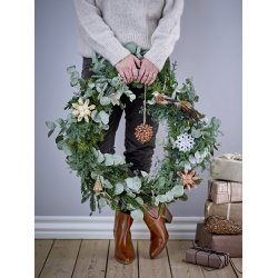 Bloomingville - Julepynt Hvid Alabast. Otta Ornament, 3 varianter, 1 stk.