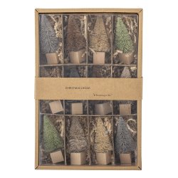 Bloomingville - Juletr - Oybek Deko Tr, Brun, Plastik - 1 stk, (8,5 cm)