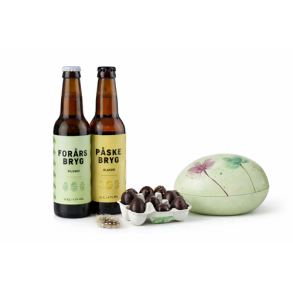  P�skegave med �l, metal�g og �ggebakke