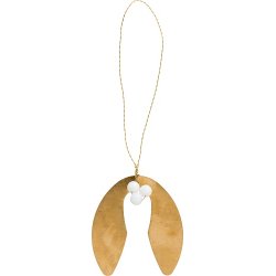 Ib Laursen Pakkepynt mistelten med perler Gloria, 1 stk