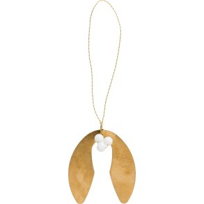 Ib Laursen Pakkepynt mistelten med perler Gloria, 1 stk