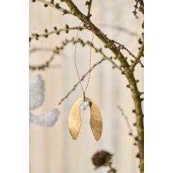 Ib Laursen Pakkepynt mistelten med perler Gloria, 1 stk