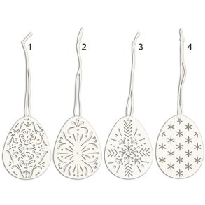 Ib Laursen Papirklip g 4 ass mnstre 1 stk. hvid