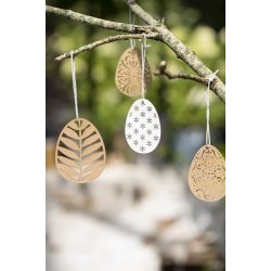 Ib Laursen Papirklip g 4 ass mnstre 1 stk. hvid