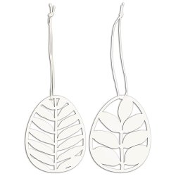 Ib Laursen Papirklip g bladmnster 2 ass 1 stk hvid