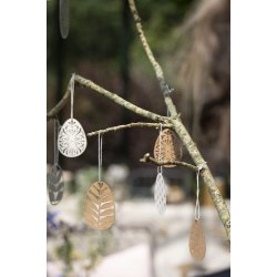 Ib Laursen Papirklip g blomstermnster (Natur)