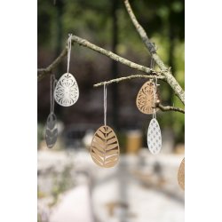 Ib Laursen Papirklip g blomstermnster (Natur)