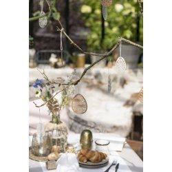 Ib Laursen Papirklip g blomstermnster (Natur)