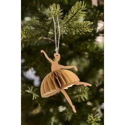 Ib Laursen Papirklip Ballerina i danseposition brun