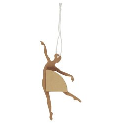 Ib Laursen Papirklip Ballerina i danseposition brun