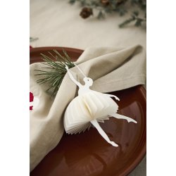 Ib Laursen Papirklip Ballerina i danseposition hvid