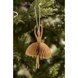 Ib Laursen Papirklip ballerina i releveposition brun