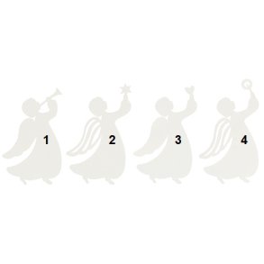 Ib Laursen Papirklip engel i 4 forskellige varianter, 1 stk.