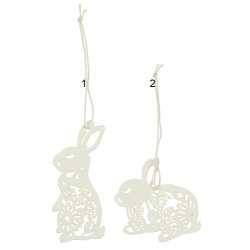Ib Laursen Papirklip Hare 2 ass. 1 stk. hvid