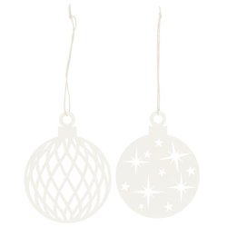 Ib Laursen Papirklip julekugle i 2 forskellige varianter, 1 stk.