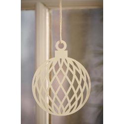 Ib Laursen Papirklip julekugle i 2 forskellige varianter, 1 stk.