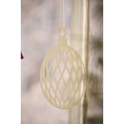 Ib Laursen Papirklip julekugle i 2 forskellige varianter, 1 stk.