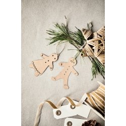 Papirklip peberkagefigur 2 ass pige/dreng 1 stk.