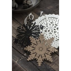 Ib Laursen Papirklip snekrystal med stjerne i midten