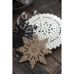 Ib Laursen Papirklip snekrystal med stjerne i midten