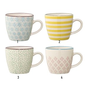 Bloomingville - Patrizia Kop, Gul, Stentj, 1 stk. 4 varianter