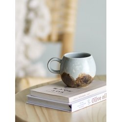  Bloomingville - Paula Kop, Brun, Stentj ( grnne og brune nuancer)