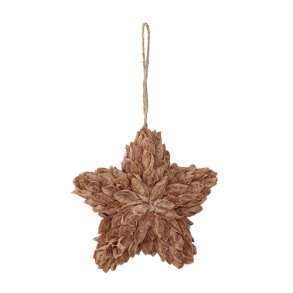 Bloomingville - Julestjerne - Pavline Ornament, Brun, Papir (13 cm.)