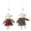 Bloomingville -Peo Ornament, R�d, Uld, - 1 stk. v�lg variant